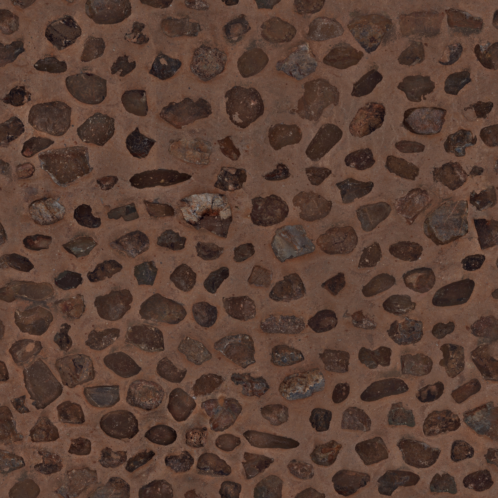 Stone Embedded Concrete