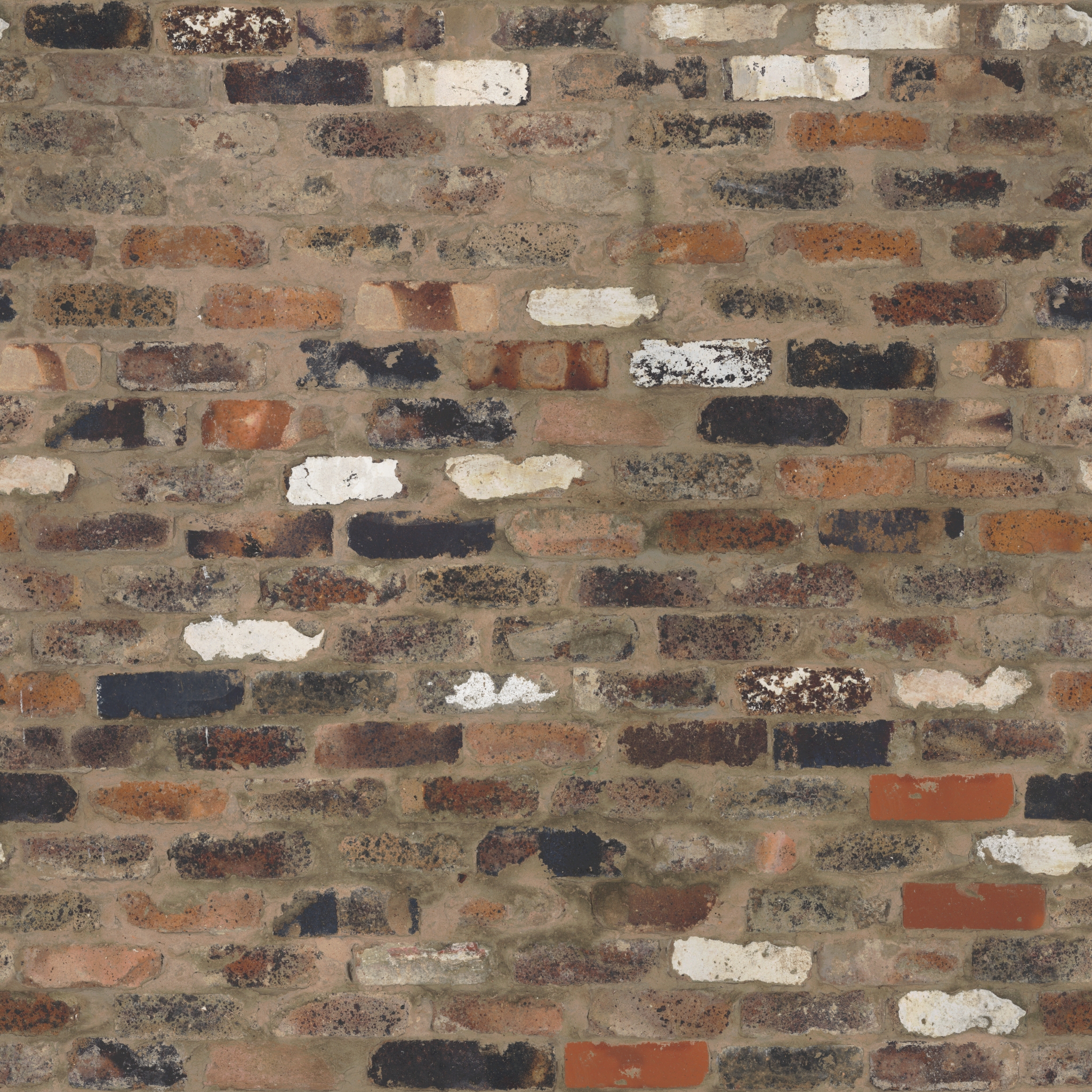 Mixed Brick Wall