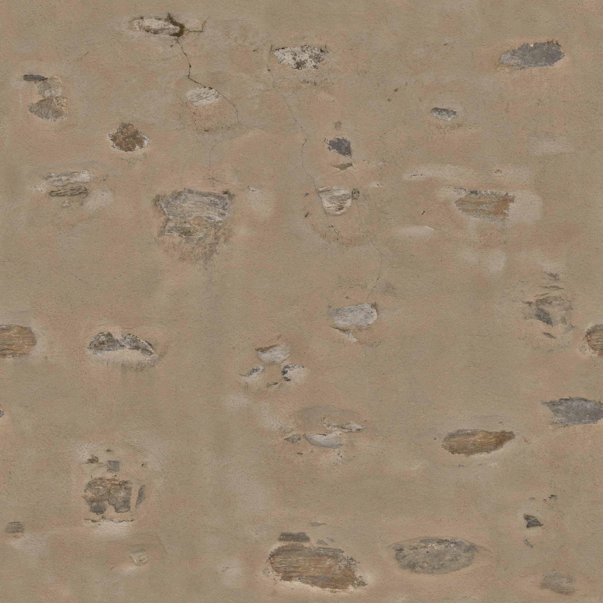 Plaster Stone Wall 01