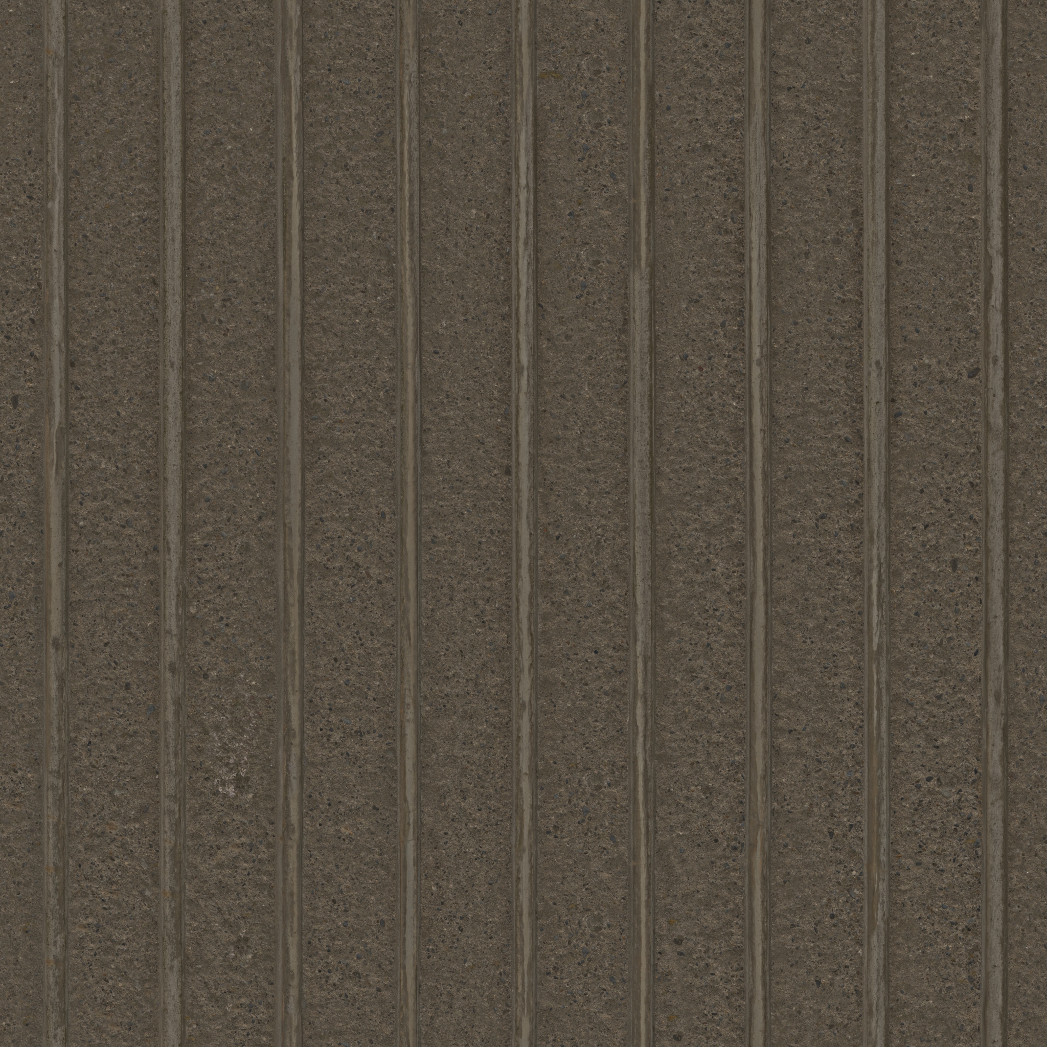 Ribbed Concrete Wall