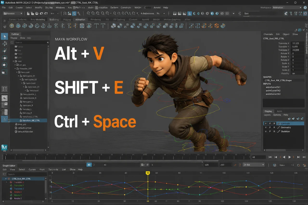 The Ultimate Maya Shortcut Reference Guide