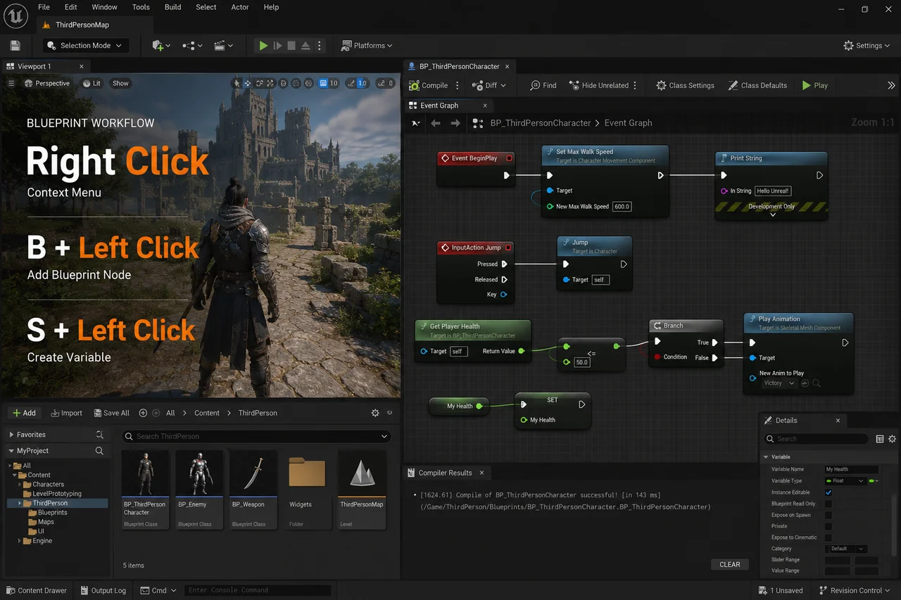 The Ultimate Unreal Engine Shortcut Reference Guide